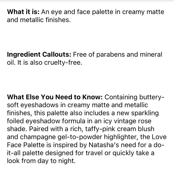 NATASHA DENONA LOVE FACE PALETTE NWT - Picture 7 of 7